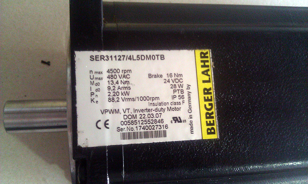 AC servomotor